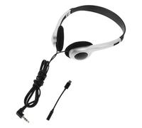 DOITOOL Auriculares Vintage Cable Retro para Computadora y Tabletas, Auriculares Supraurales de Abs y PVC Sonido Claro y Controles Cómodos para Escuela y Biblioteca
