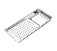 DOITOOL Bandeja de Disección Rectangular de Acero Inoxidable Plata para Controlar Herramientas y Mantener Estabilidad en Baño y Cocina