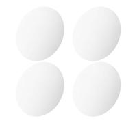 DOITOOL Bandejas de Espejo Redondas de Acrílico Plata 4 Piezas 20cm Resistentes a Roturas para Decoración Elegante en Bodas y Fiestas Obsequios
