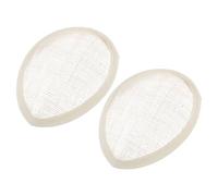 DOITOOL Bases para Tocado de Lino Forma de Lágrima 10,4x13,7 Cm, Malla Transpirable Color Beige, 2 Unidades, Accesorios para Sombrerería DIY para Bodas, Iglesias y Fiestas de Té