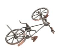 DOITOOL Bicicleta Vintage de Metal Decorativa para Escritorio y Hogar Figura Artesanal de Hierro Hecha Mano Adorno Coleccionable para Navidad y Jardín Oficinas