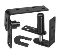 DOITOOL Bisagra para Puerta Batiente de Barra Abatible 304 Acero Inoxidable Negro Cierre Automático Compatible Puertas 30Mm Doble Acción para Interiores y Exteriores Alta Resistencia