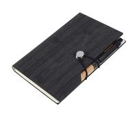 DOITOOL Bloc De Notas Con Vetas De Madera Cuaderno De Bolsillo Etiquetas Pestañas Adhesivas Bloc De Notas De Papel Cuaderno De Escritura Cuaderno De Papel Suministros De Oficina
