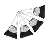 DOITOOL Bolsa de Malla Cordón para Almacenamiento de Balones Deportivas, Mochila Multifunción para Fútbol y Baloncesto, 4 Unidades, Material Transpirable y Correas para Hombros,