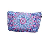 DOITOOL Bolsa De Maquillaje Multifuncional 3D Bolso De Mano Portátil para Viaje Organizador De Neceser Ligero para Mujeres Mandala (3)