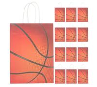 DOITOOL Bolsas de Obsequio Baloncesto Pequeñas con 24 Piezas Papel Decorativas para Fiestas Infantiles Cumpleaños Deportivas Transporte Fácil