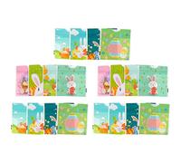 DOITOOL Bolsas De Papel De 50 Uds. Bolsa Feliz Bolsa De Mesa Función Mixta PE De Plástico Múltiple Festival De Conejitos Suministros De Caza Bolsa De Embalaje Violonchelo