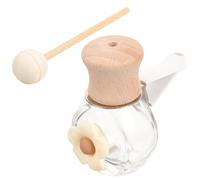 DOITOOL Botella Difusora De Perfume Para Coche Reutilizable 1 Unidad Color Beige Claro Madera y Vidrio Para Aromaterapia y Ambientador Interior Automotor