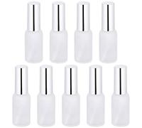 DOITOOL Botellas con cuentagotas para aceites esenciales, 9 unidades de esmalte sin brillo, botella de vidrio subenvasado, botella de maquillaje, spray blanco (20 ml)