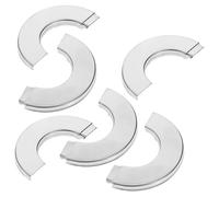 DOITOOL Bridas de Acero Inoxidable para Plomería, Cubierta de Brida Dividida para Válvula de Ducha, Embellecedor de Grifo de 34 Mm Diámetro Interior, Uso en Pared, Pack de 3 Unidades