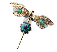 DOITOOL Broche de Libélula de Aleación Étnico para Mujer, Pin de Pecho Decorativo Diseño Creativo, Accesorio para Bufanda, Vestido y Bolso, Joyería Femenina Elegante