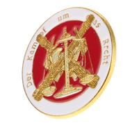 DOITOOL Broche de Solapa Legal de Metal Dorado Balanza y Espada, Pin de Abogado para Traje, Accesorio Coleccionable para Eventos y Reuniones Jurídicas
