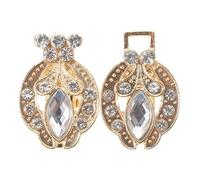 DOITOOL Broche Moderna de Aleación para de Cárdigan Cuello Dorado para sujetar de Zinc, Clip Elegante y Chales en Ropa Femenina