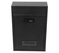 DOITOOL Buzón de Seguridad con Cerradura de Combinación Sin Llaves Buzón de Pared de Metal para Oficina y Hogar Montaje Fácil Protección Privada de Correspondencia