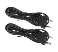 DOITOOL Cable de Alimentación de Repuesto Delgado Doble Cabezal Plano y Diseño de Dos Núcleos para Electrodomésticos Consumo, Compatible TV y Radio, Adecuado para Uso Doméstico