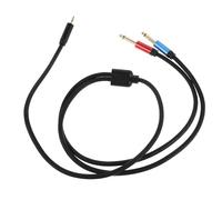 DOITOOL Cable de Extensión de Audio 3.5mm a Doble Conector 6.35mm 1 Metro, Extensor para Auriculares de Estudio y Micrófono, Cable de Repuesto Compatible Amplificadores y Tarjetas