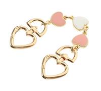 DOITOOL Cadena de Extensión para Bolso en Hierro Color Oro Claro Diseño de Corazones Cadena Corta para Bolso de Hombro Accesorio DIY y Manualidades Adecuado para Uso Diario y Viaje