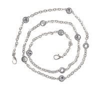 DOITOOL Cadena de Metal para Bolso Bandolera Cristales, Correa de Repuesto para Bolso, Accesorios para Bolsas, Extensible y Decorativa, Cierres Resistentes, Adecuado para Uso Diario