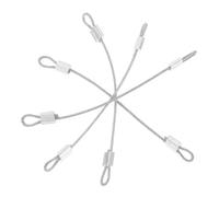 DOITOOL Cadena de Puerta Exterior con Cable Recubierto con Bucles para Puertas Exteriores de Seguridad, Accesorios para Ventiladores y Celebracion Verano