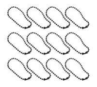 DOITOOL Cadenas de Cuentas para Muñecas 100 Piezas Negras de Metal 2,4 MM para Colgantes y Etiquetas en Proyectos de Bricolaje y Joyería