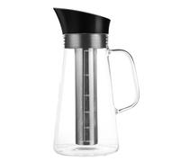DOITOOL Cafetera de Vidrio Resistente al Calor 1500 Ml Pequeña con Filtro Integrado Jarra Multifuncional para Café Frío y Té Uso Doméstico