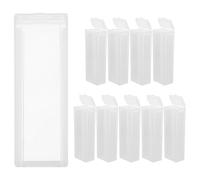 DOITOOL Caja de almacenaje de plástico para 5 diapositivas, organizador ligero para uso en biología y patología
