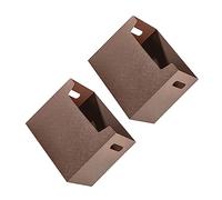 DOITOOL Caja de Almacenamiento Plegable 2 Pcs Contenedor de Libros Duradero Estante de Archivos A4 Material PP para Oficina y