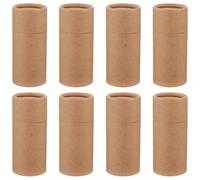 DOITOOL Caja de Embalaje Cilindro para Botellas de Aceite Esencial 100ml, 8 Piezas, Papel Kraft Natural, Resistente y Reutilizable, para Almacenamiento y Regalos en Salud y Hogar