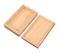DOITOOL Caja de madera con tapa para recuerdos de boda, 15,8 x 9,9 x 4 cm, organizador de joyas, estuche para aceites esenciales, caja de postres en para pintar.