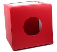 DOITOOL Caja de Rifa Cúbica, Caja de Donaciones para Reuniones, Cuadrada, Papel, Roja, para Dinero y Bolas, Juego y Fiesta de Festival