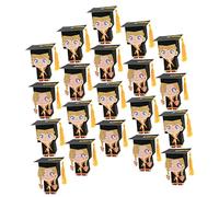 DOITOOL Cajas De 20 Piezas caja de de sombrero de médico Graduation tratar cajas a granel de favor para gorro de graduación de Candy Favor Papel