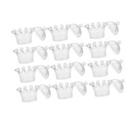 DOITOOL Cajas Transparentes Para Dulces 12 Piezas, Porta De Plástico Reutilizable, Contenedor Decorativo Para Fiesta y Boda, Uso Para Obsequio y Candy Bar, Color Transparente, Tamaño Pequeño