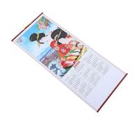 DOITOOL Calendario de Pared Colgante 2026 Año del Caballo Calendario Lunar Chino Tradicional Diseño de Imitación Ratán de Feng Shui para Decoración y Oficina