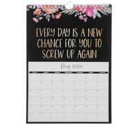 DOITOOL Calendario Motivacional de Sobremesa con Soporte Planificador Mensual de Espiral con Citas Inspiradoras Diarias para Oficina y Estudiantes