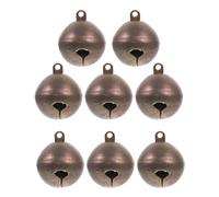 DOITOOL Campanillas de Cobre para Collares de Perros y Gatos Mini Cascabeles Decorativos Anilla para Colgar 8 Unidades Sonido Resonante Accesorio para Collares de Mascotas