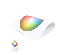 DOITOOL cartel de la rueda de color póster catálogo de colores psicología del color tendencias de color armonía de colores a juego reconocimiento de rueda de color Papel