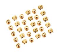 DOITOOL Cascabeles Artesanales de 6 Mm para Manualidades Diy Accesorios de Decoración Navideña Campanas Set de 50 Piezas para Creaciones de Joyería y Adornos