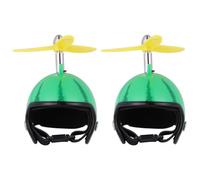 DOITOOL Casco Ajustable para Pollo 2 Piezas Sombrero de Mascota para Gallinas Casco de Seguridad Ligero y Resistente Protección contra Sol y Lluvia Accesorios Divertidos para