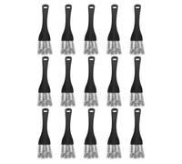 DOITOOL Cepillo de Limpieza para Jaulas de Pájaros 15 Piezas Mango Largo Alambre Metálico y Cabezal Raspador de Plástico Accesorio para Eliminar Excrementos Perchas y Jaulas de Mascotas