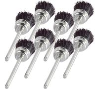 DOITOOL Cepillo Limpio para Brocas de Uñas 8piezas Accesorio para Herramienta de Manicura Cerdas de Metal Versátil para Uso en Casa o Escuela de Arte de Uñas