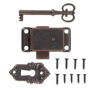 DOITOOL Cerradura para Cajas de Joyería y Muebles Estilo Antiguo Instalación Fácil y Resistente al Desgaste de Hierro y Aleación de Zinc para Decoración Vintage