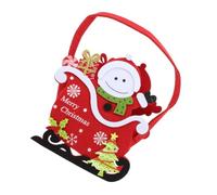 DOITOOL Cesta de Dulces Navideña de Fieltro para Guardar Caramelos Diseño Temático de Navidad Adecuado para Decoración y Fiesta Navideña