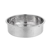 DOITOOL Cesta de Vapor de Acero Inoxidable 304 Rejilla Redonda de 21 CM Doble Asa para Vaporera Resistente al Calor para Cocinar Arroz Verduras y Huevos al Vapor