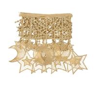 DOITOOL Cinta de encaje de estrella y luna para decoración de vestidos, cinta de estrella única bordada, encaje para ropa, manualidades, proyectos de bricolaje