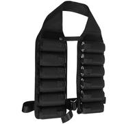 DOITOOL Cinturón para Bebidas 12 Bolsillos Negro, Riñonera para Camping y Senderismo, Porta Botellas para Cerveza y Refrescos, Bolsa de Cinturón Práctica para Festivales y Viajes