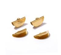 DOITOOL Clip de Borla Semicircular 20mm, Cierres para Bolsos y Joyería, Color Dorado, 100 Piezas, Accesorios para Manualidades, Coser y Bolsos, Uso en Decoración y Confección, Pack