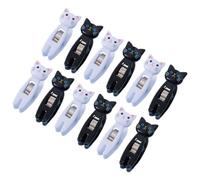 DOITOOL Clips de Notas Multifuncionales en Forma de Gato de Plástico, 12 Piezas, Resistentes al Viento, Ideales para Casa y Fiesta