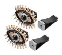 DOITOOL Clips de Ventilación para Coche Diseño Ojo Maligno, 2 Piezas, Aleación y Cristal, Ambientador para Decoración Interior Femenina