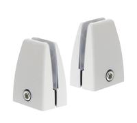 DOITOOL Clips para Pantalla de privacidad de Escritorio 2 Unidades aleación de Blanco Soporte Ajustable para Separador Oficina Profesional