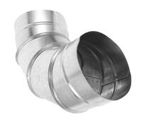 DOITOOL Codo Metálico de Grados para Conducto de Estufa Accesorio de Ventilación de Hierro para Chimenea de Cocina Tubo de Conexión Resistente y Compatible para Extracción de Humos